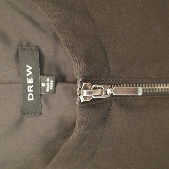 💕DREW💕 Cape Zip Up Blazer Black Small S - Picture 5 of 9